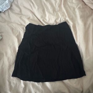 Reformation Black Mini Skirt